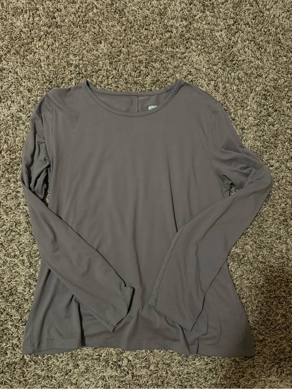 Long Sleeve brown workout top